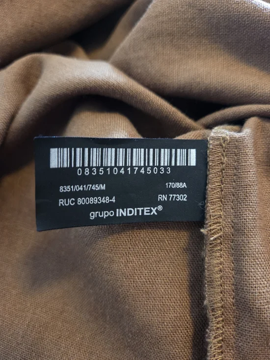 ZARA Black Label Taupe Backless Maxi Dress with Knotted Front Halter Size M - Picture 5 of 10